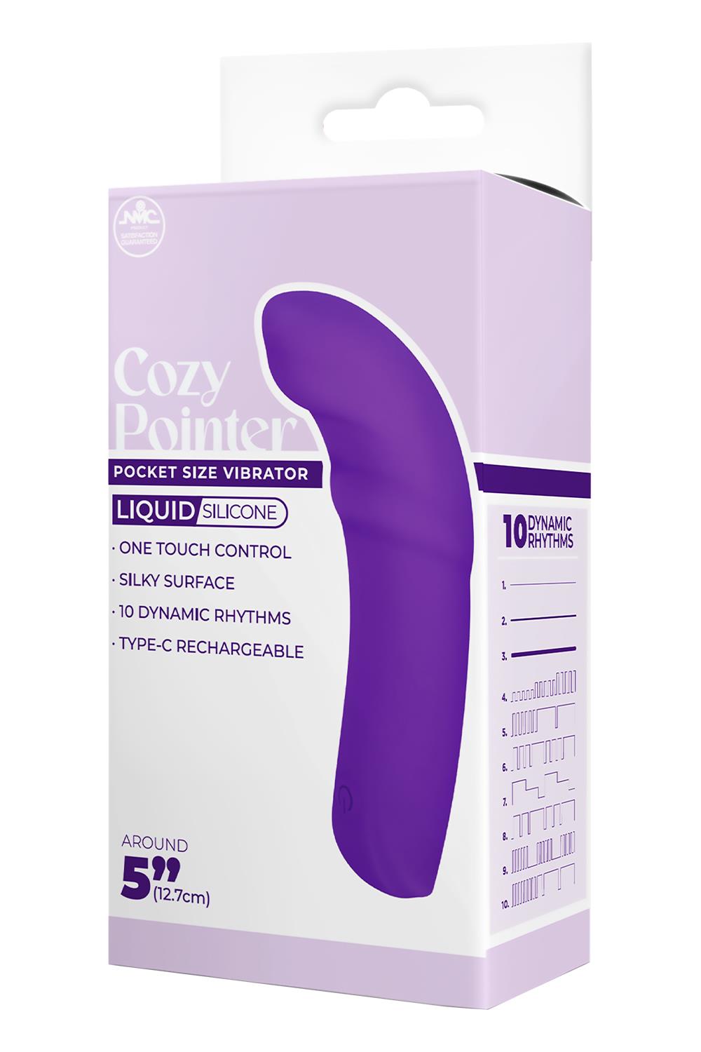 5 Inch Silicone 10 Function Vibrator Purple