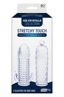 NMC 2 SEDUCTIVE TICKLER SLEEVES SET CLEAR