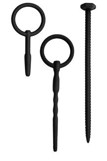 3 In 1 Silicone Urethral Sound Kit Set Black