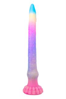 17.5 Inch Silicone Monster Dildo Glow In The Dark