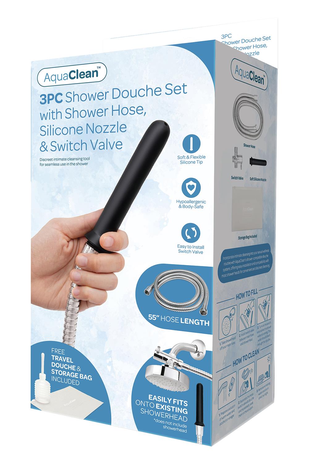 AQUACLEAN SHOWER DOUCHE SYSTEM WITH DIVERTER