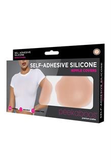 PEEKABOOS SELF ADHESIVE SILICONE NIPPLE COVERS, FLESH