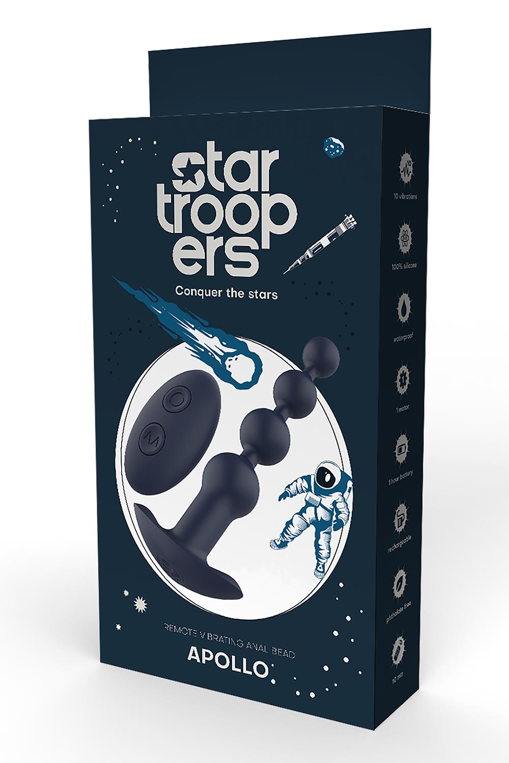 STARTROOPERS APOLLO REMOTE VIBRATING ANAL BEAD