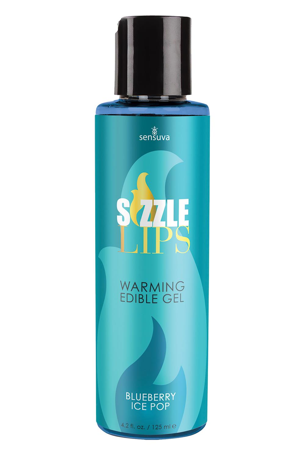 SENSUVA SIZZLE LIPS WARMING GEL BLUEBERRY ICE POP 125ML