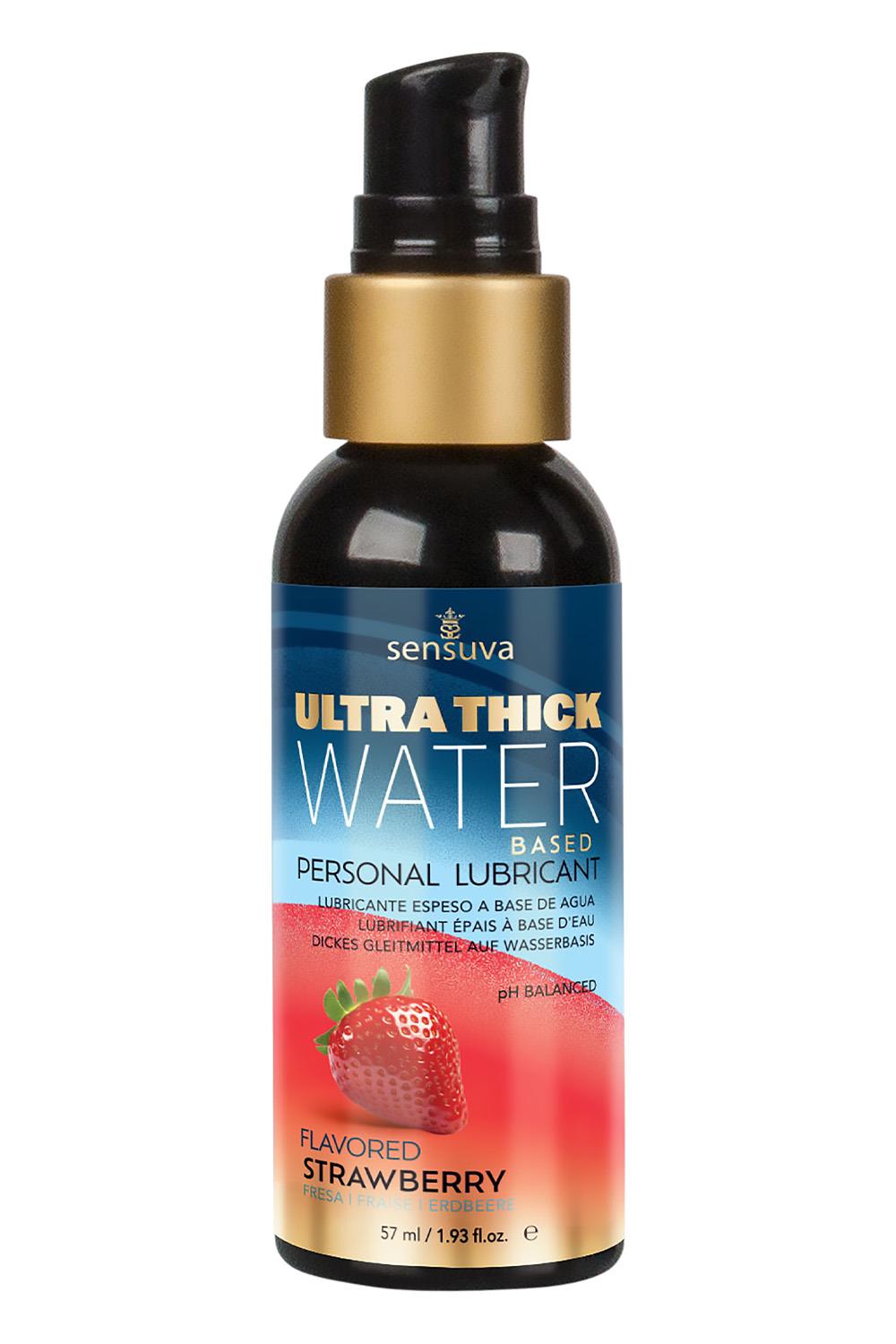 SENSUVA ULTRA–THICK WATER-BASED PERSONAL LUBRICANT STRAWBERRY 57ML