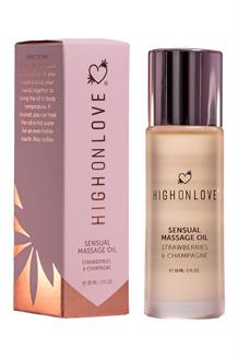 Massage Oil Strawberries and Champagne Mini 30 ml