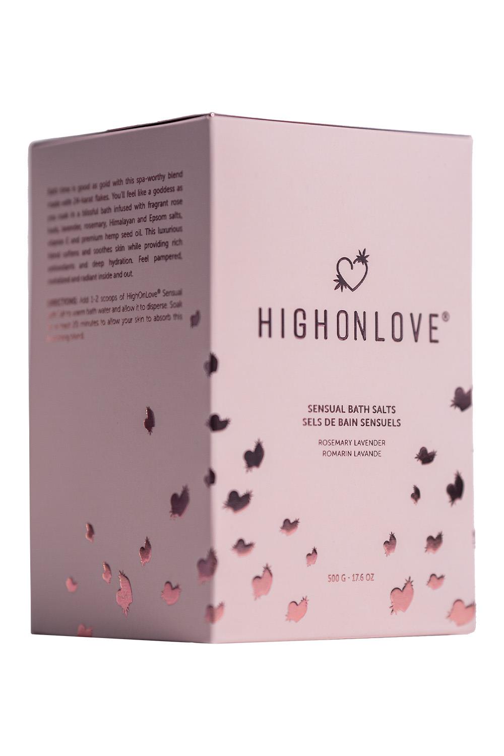 HIGH ON LOVE SENSUAL BATH SALTS 500G