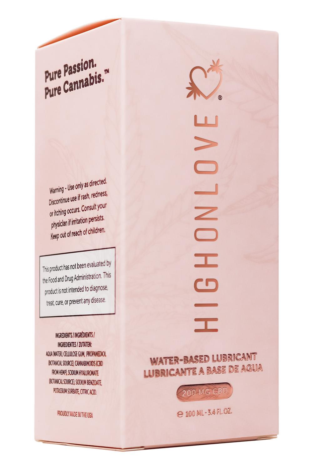 HIGH ON LOVE CBD WATER BASED LUBRICANT 100ML
