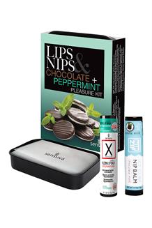 Pleasure Kit  Chocolate NipZip And Chocolate Peppermint Ltd Edition Xbalm
