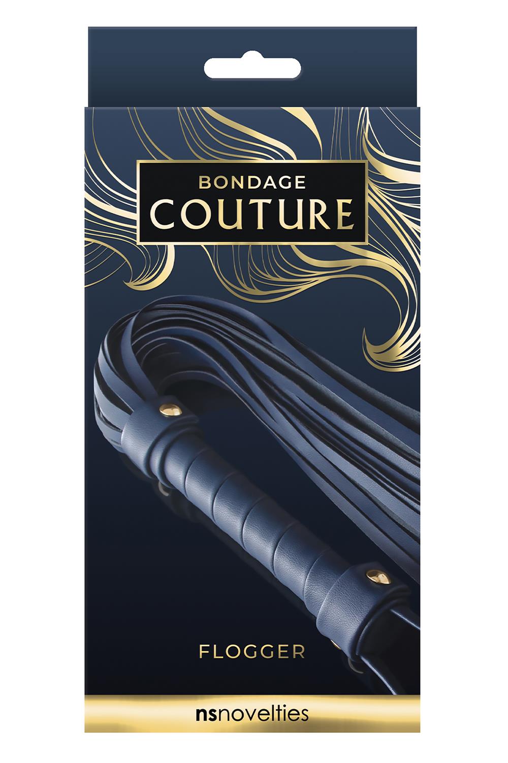 BONDAGE COUTURE FLOGGER BLUE