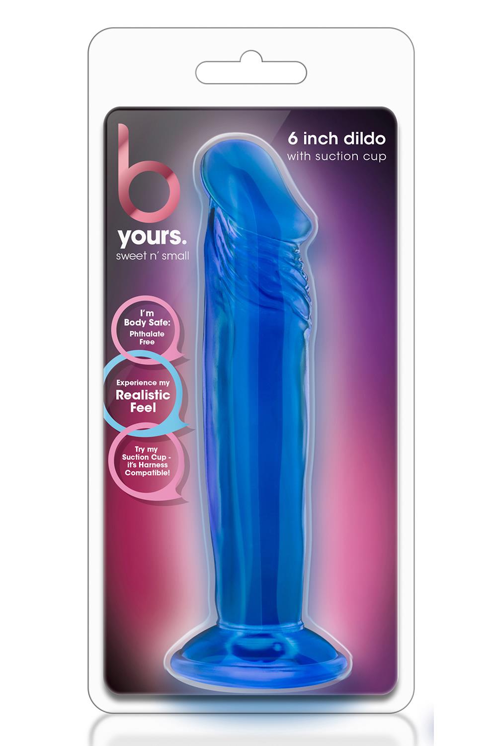 B YOURS SWEET N SMALL 6 INCH DILDO BLUE