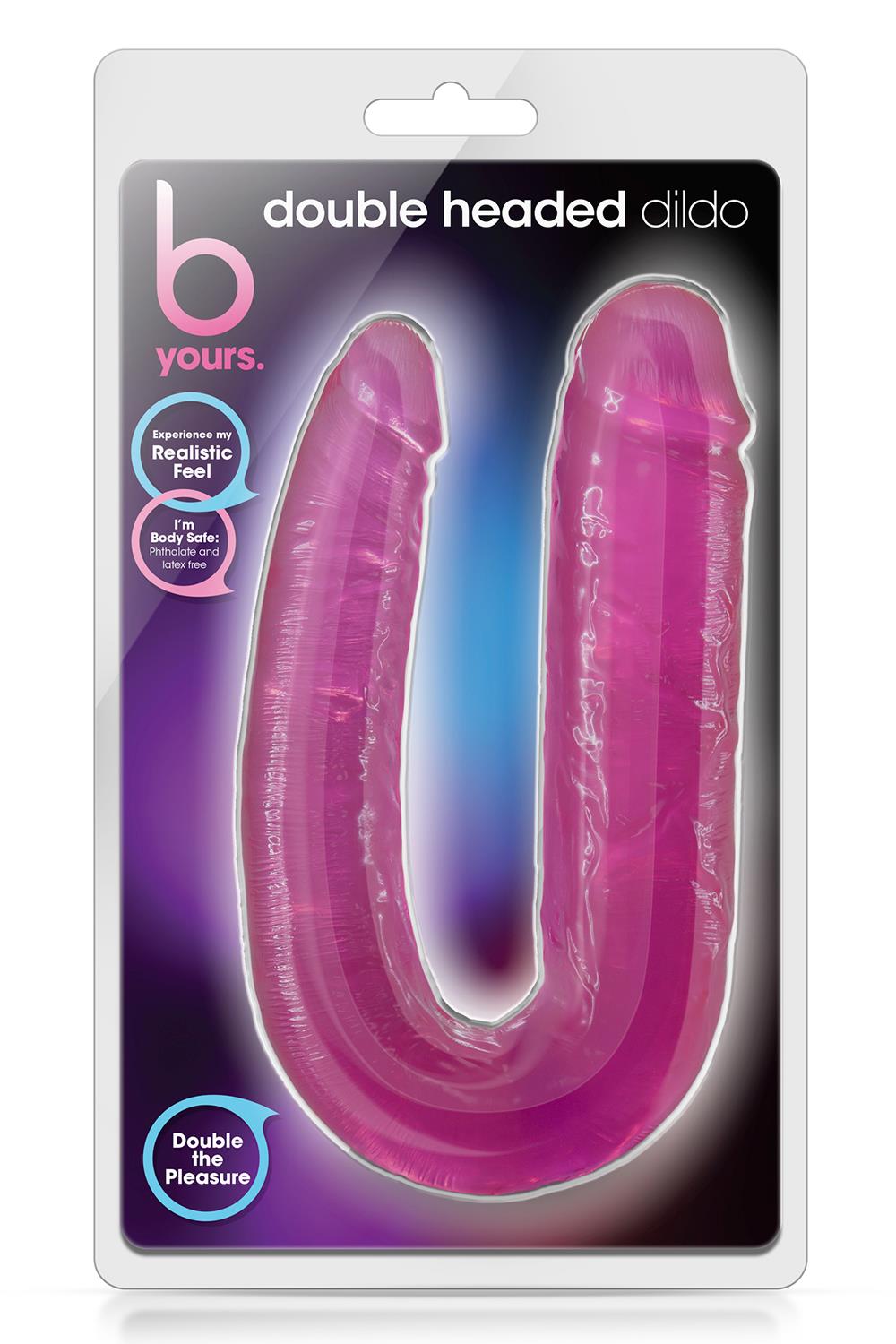 B YOURS DOUBLE HEADED DILDO PINK