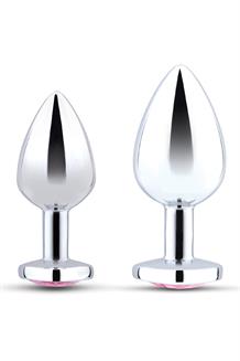 Jewel Heart Metal Butt Plug Training Set