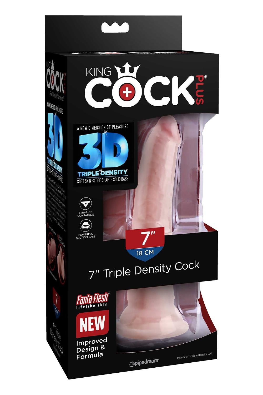 KING COCK PLUS 7 INCH TRIPLE DENSITY COCK LIGHT