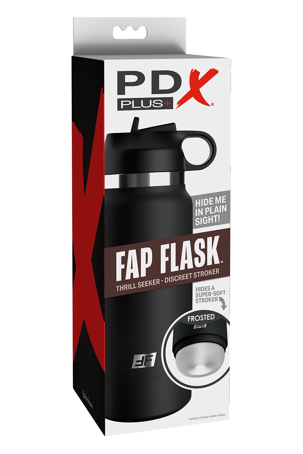 PDX PLUS FAP FLASK THRILL SEEKER DISCREET STROKER CLEAR