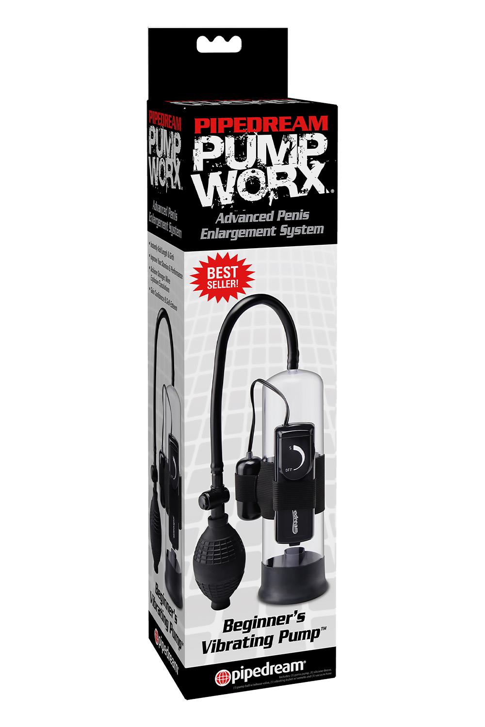 PUMP WORX BEGINNER'S VIBRATING PUMP CLEAR
