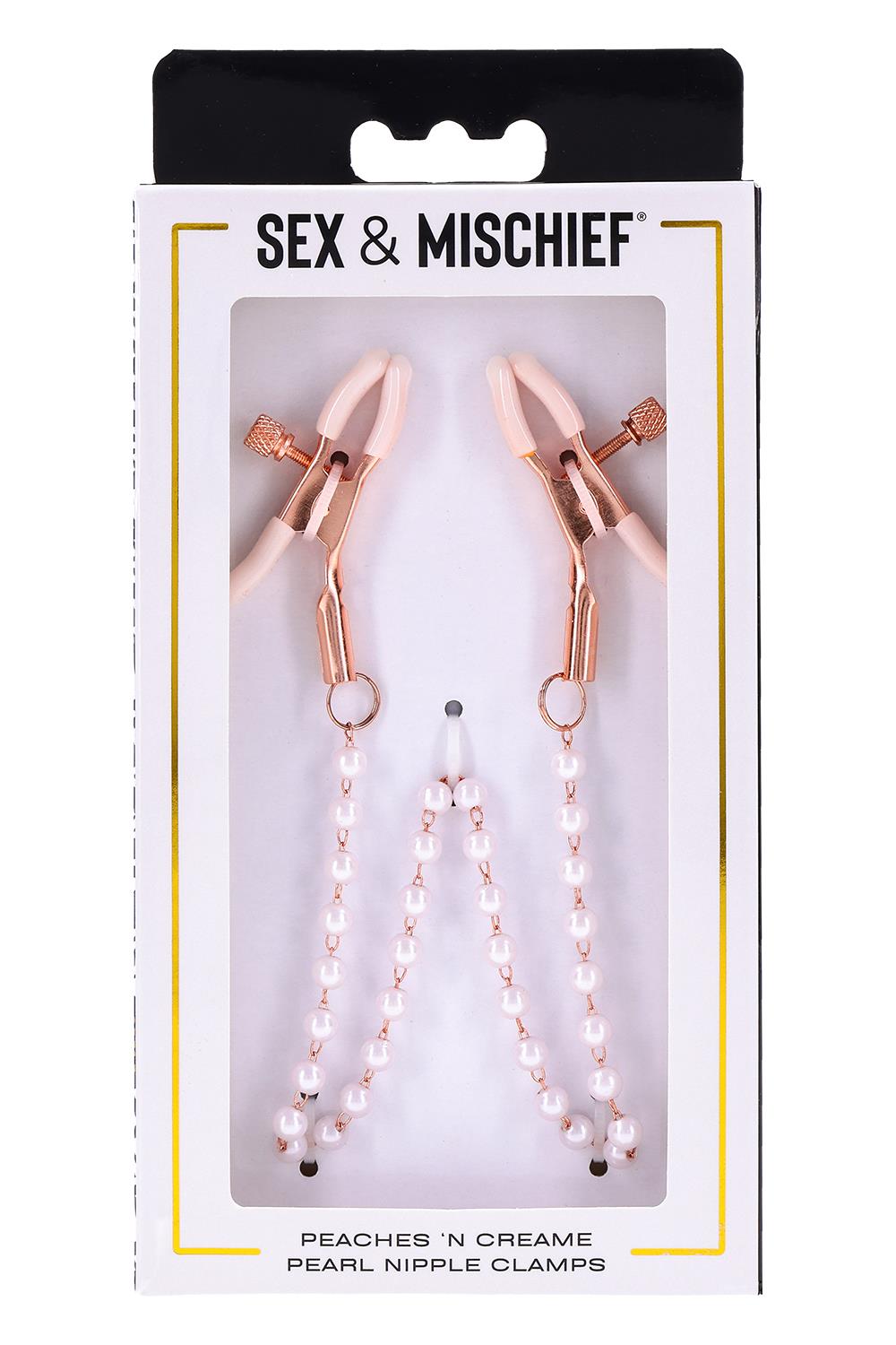 PEACHES ‘N CREAME PEARL NIPPLE CLAMPS