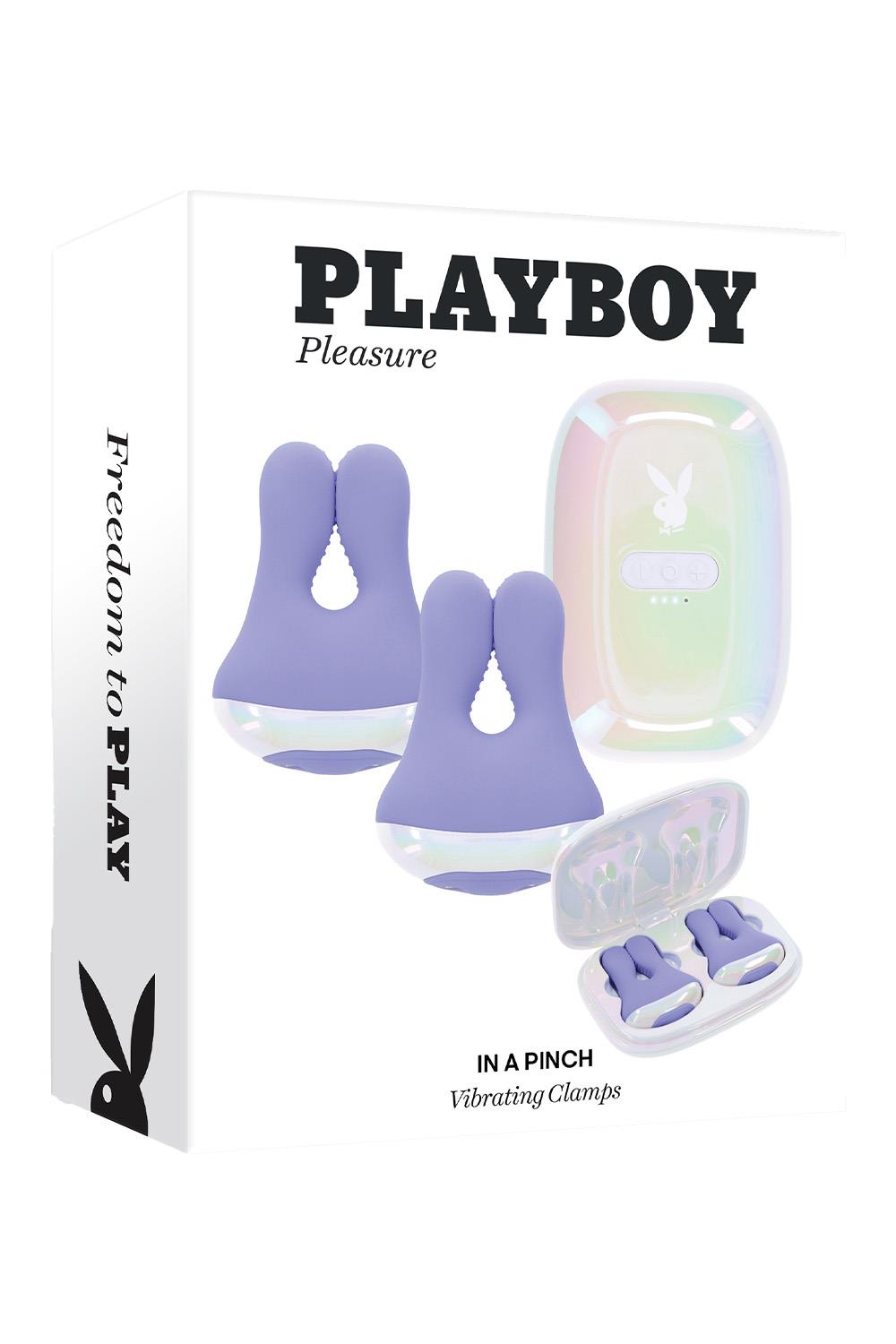 PLAYBOY NIPPLE CLAMPS IN A PINCH PURPLE