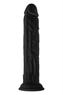 Model J 9.5  Inch Liquid Silicone Dong Black