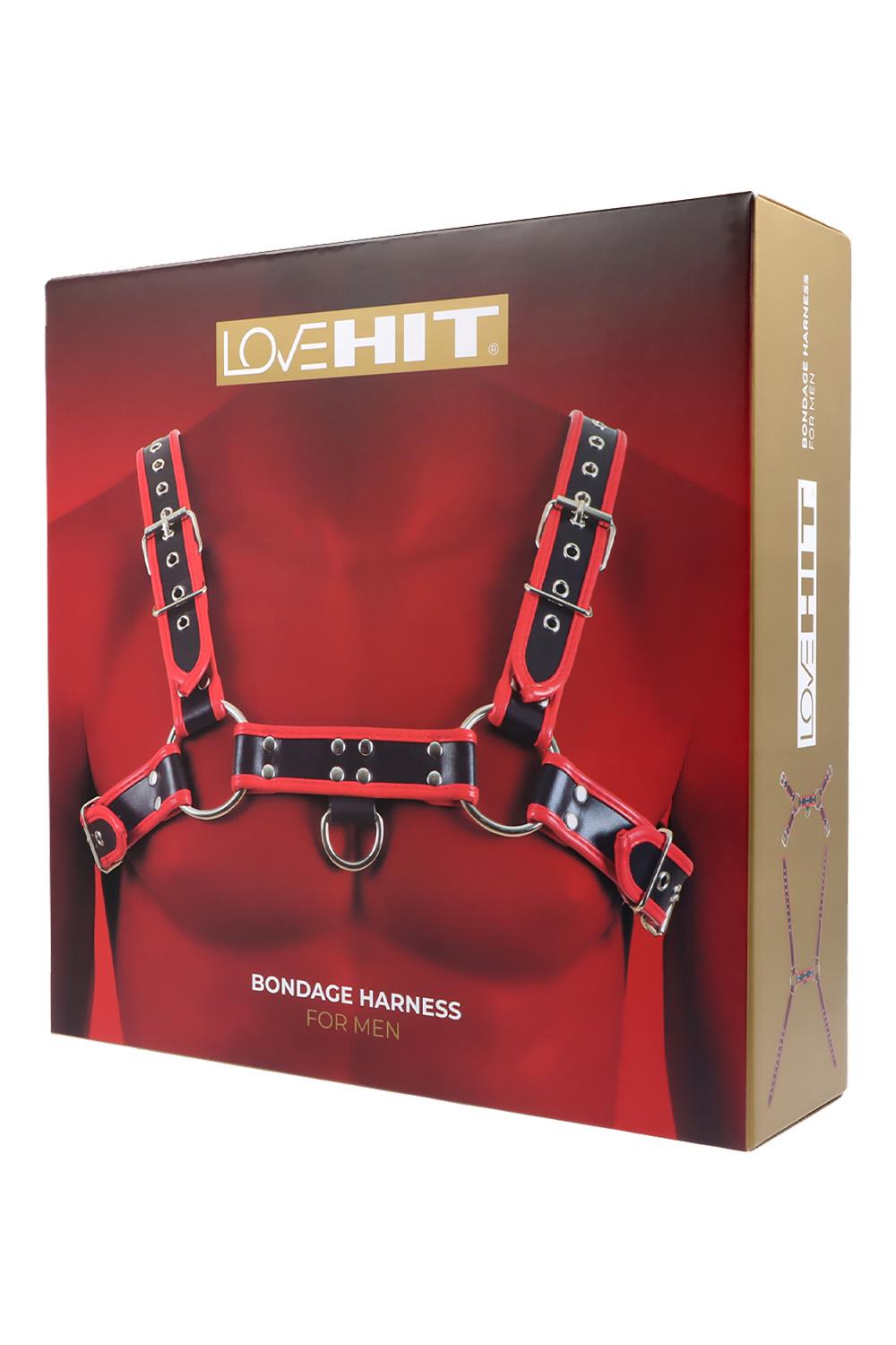  Man Bondage Body Harness Mod. 1 Black