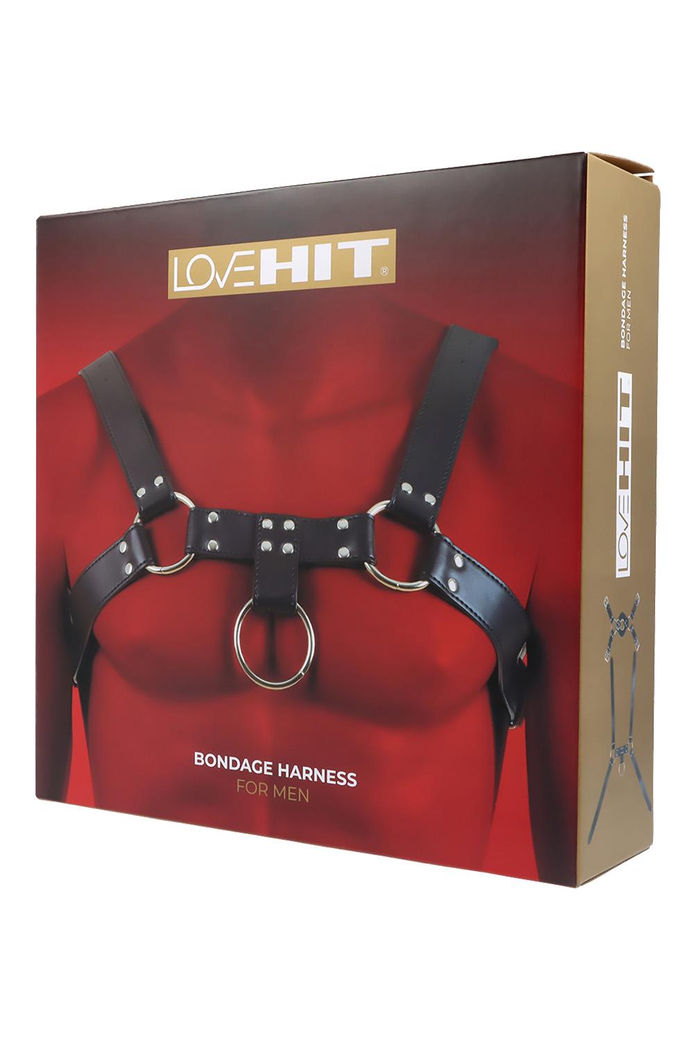  Man Bondage Body Harness Mod. 4 Black