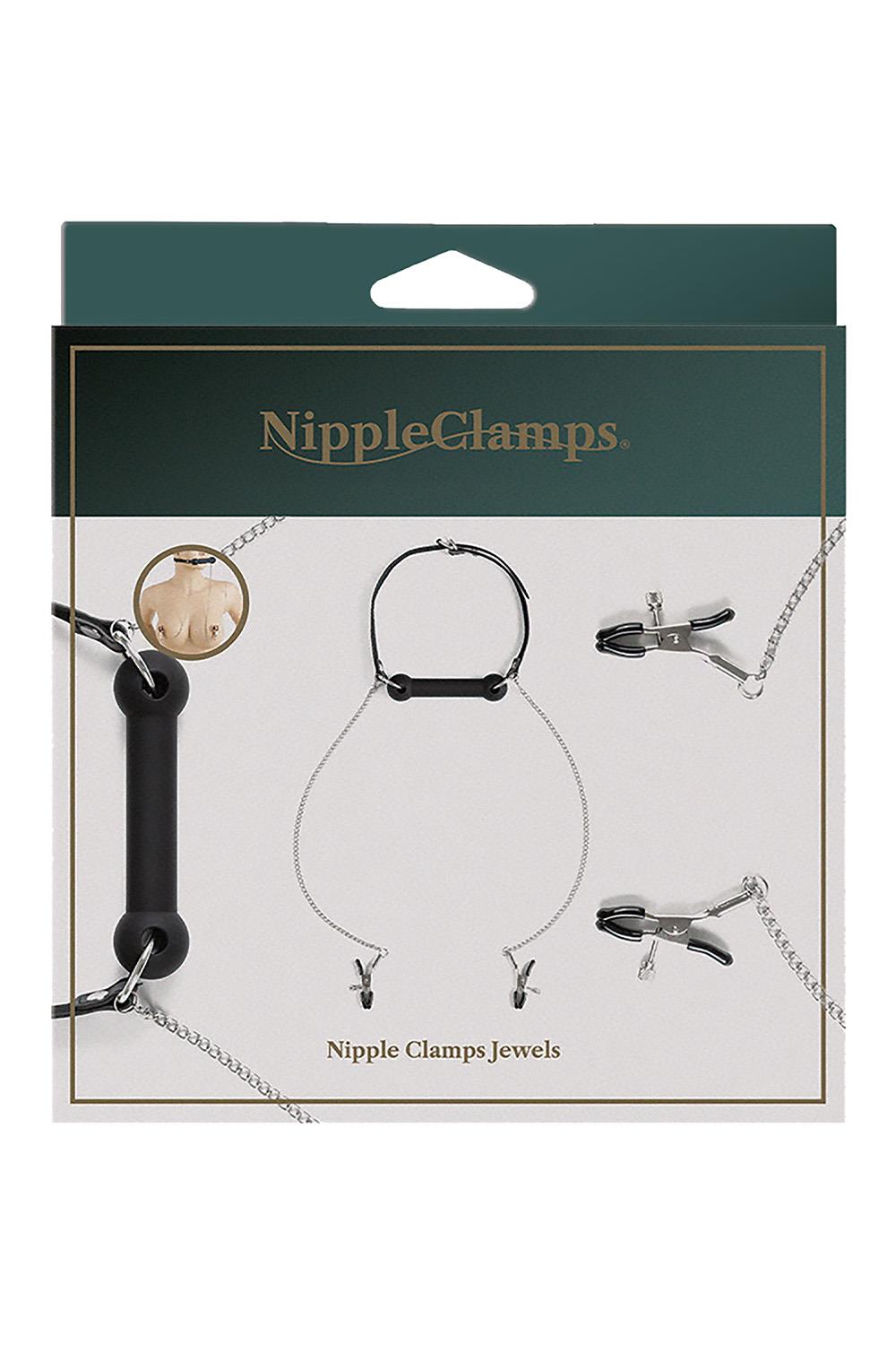 VIRGITE NIPPLE CLAMPS WITH BAR GAG