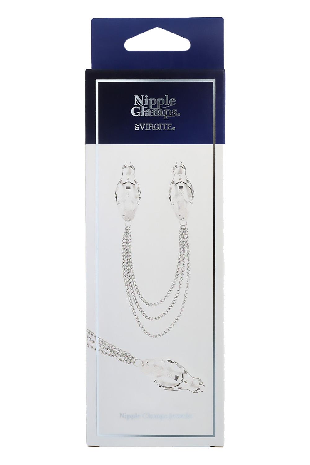 VIRGITE NIPPLE CLAMPS WITH TRIPLE CHAIN