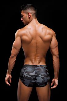 Camo Trunks With Dog Tag Black